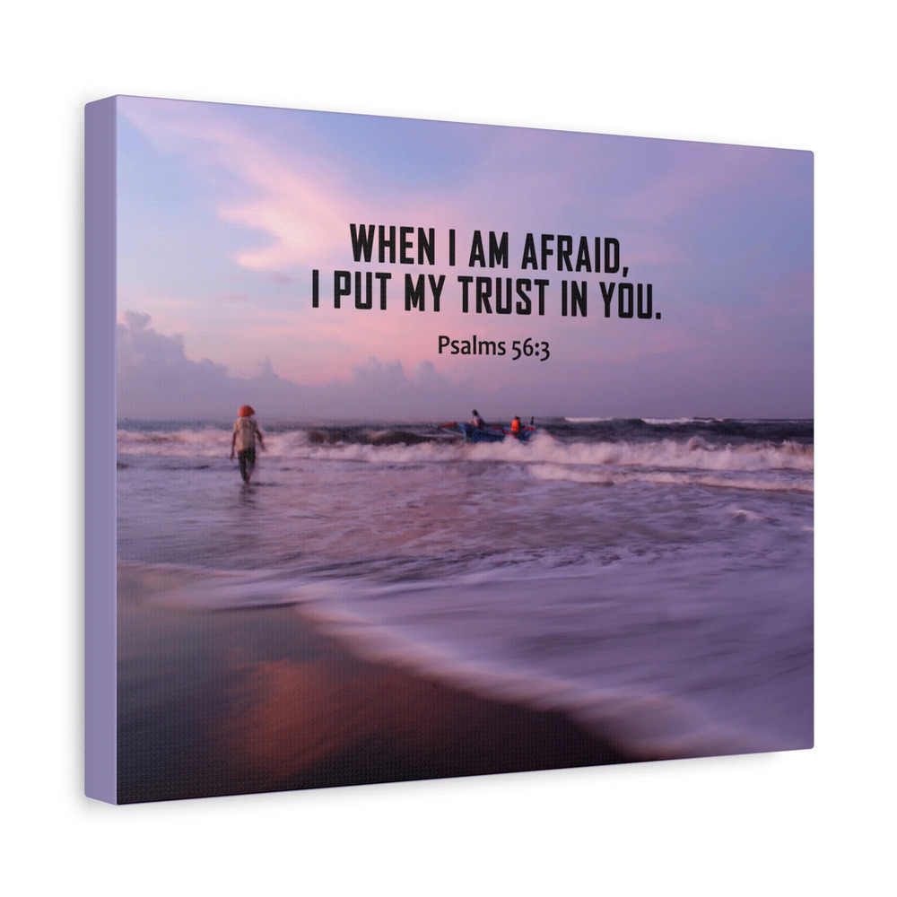 Scripture Canvas My Trust In You Psalm 56:3 Christian Wall Art Bible Verse